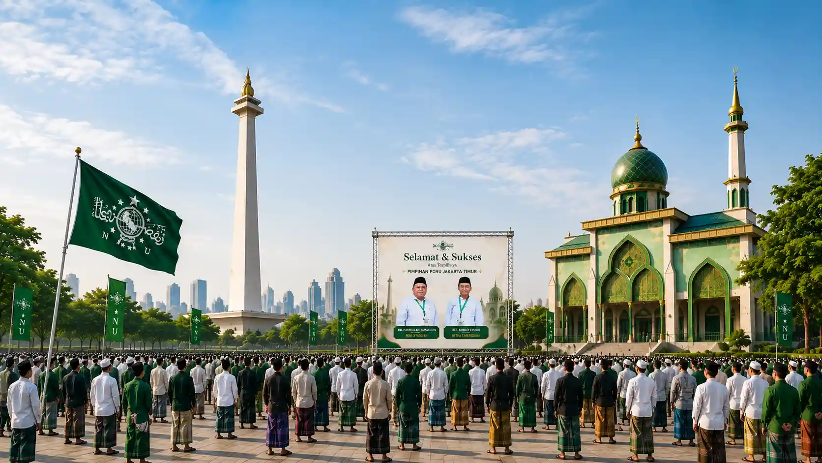 Kebersamaan pengurus dan warga PCNU Pengurus Cabang Kabupaten Ende